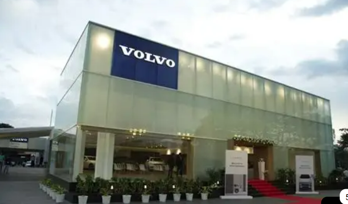 The Volvo Coimbatore glass-fronted showroom supplied as a reference